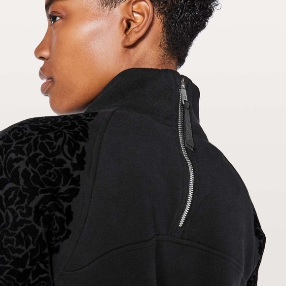 Lululemon Flocked Floral Pull over - Picture 2 of 3